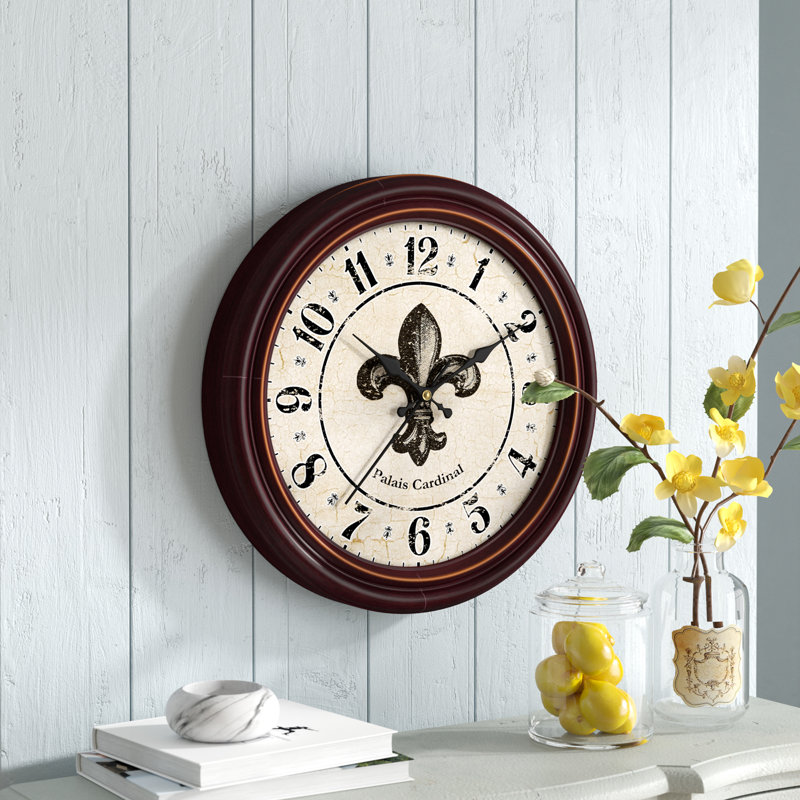 Lark Manor 18" FleurdeLis Wall Clock & Reviews Wayfair